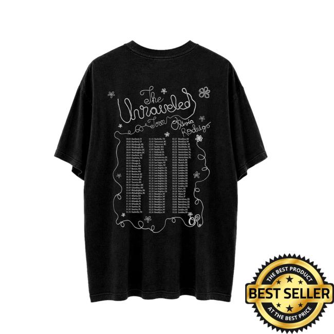 Olivia Rodrigo Store Merch Unraveled Dandelion Tour T-Shirt 3 Olivia Rodrigo Store Merch Unraveled Dandelion Tour T-Shirt