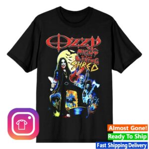 Ozzy Osbourne Merch Store Night Of Living Shred Black Tee