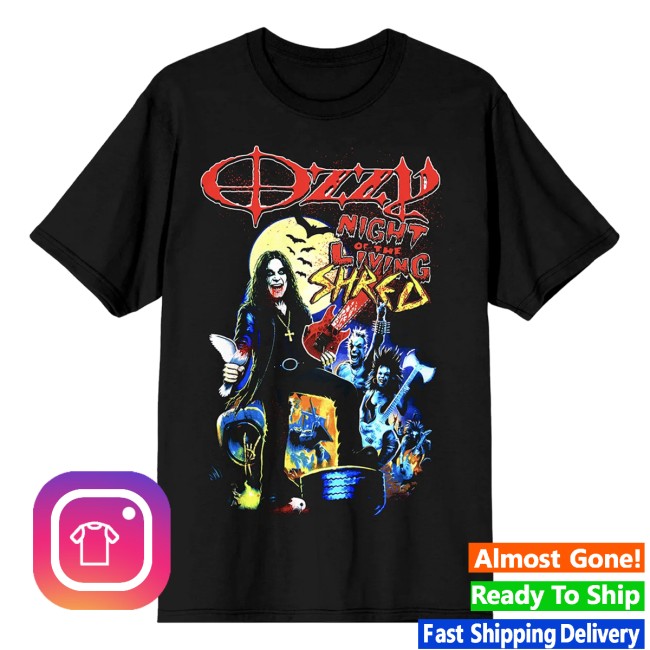 Ozzy Osbourne Merch Store Night Of Living Shred Black Tee 2 Ozzy Osbourne Merch Store Night Of Living Shred Black Tee