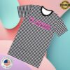 Placebo Store Merch Placebo Pink Logo Striped T-Shirt