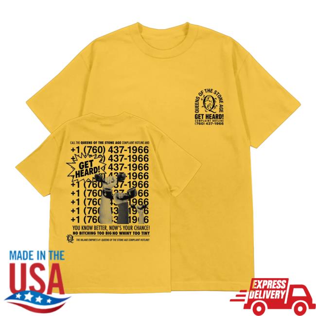 Queens Of The Stone Age Store Merch Complaint Line Tee 5 Queens Of The Stone Age Store Merch Complaint Line Tee