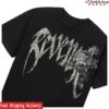 Revenge Store Merch Dark Rose Arch Logo Tee Black