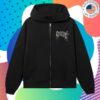 Revenge Store Merch Dark Rose Arch Logo Zip Black