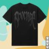 Revenge Store Merch Glitter Arch Logo Tee Black