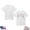 Revenge Store Merch Glitter Arch Logo Tee White Pink