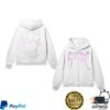 Revenge Store Merch Glitter Arch Logo Zip White Pink