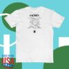 Saosin Store Merch Beetle Basic T-Shirt White