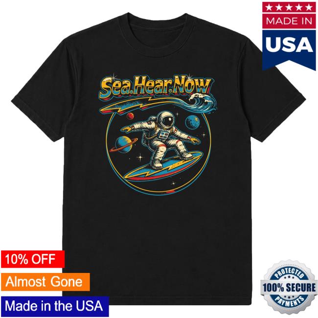 Sea Hear Now Festival Store Merch Astronaut Lineup Tee 3 Sea Hear Now Festival Store Merch Astronaut Lineup Tee
