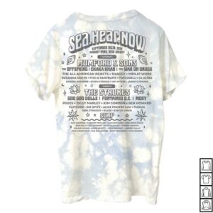 Sea Hear Now Festival Store Merch Turtle Lineup Tee
