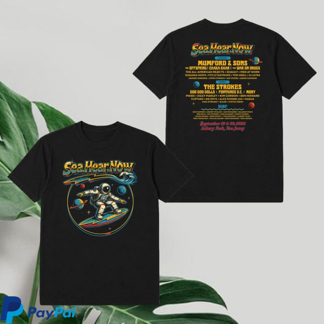 Sea.Hear.Now Festival Merch Store Astronaut Lineup Tee 5 Sea.Hear.Now Festival Merch Store Astronaut Lineup Tee