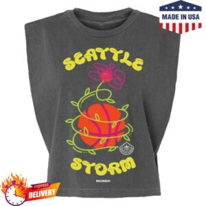 Seattle Storm Team Shop Merch Round21 Ball Flower Strength Tee