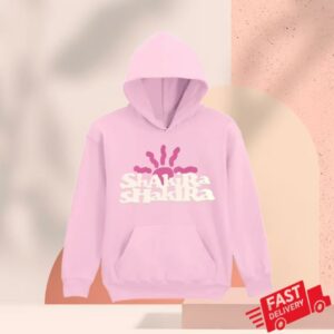 Shakira Store Merch Bubble Txt Lt Pink Kids Po Hoody