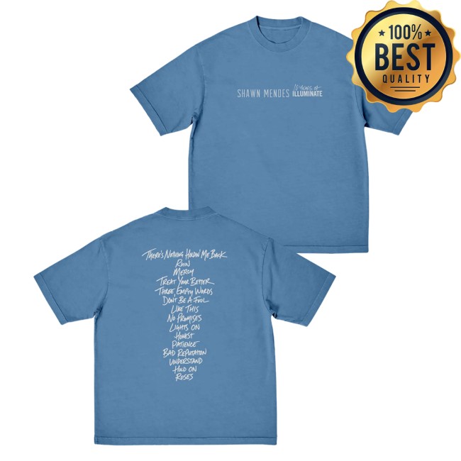 Shawn Mendes Merch Store Illuminate Tracklist T-Shirt 5 Shawn Mendes Merch Store Illuminate Tracklist T-Shirt