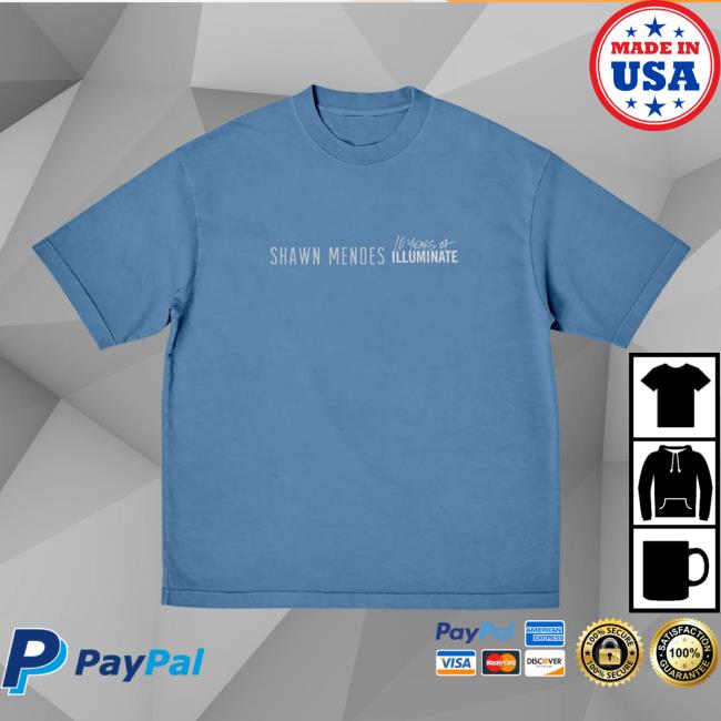 Shawn Mendes Store Merch Illuminate Tracklist T-Shirt 3 Shawn Mendes Store Merch Illuminate Tracklist T-Shirt