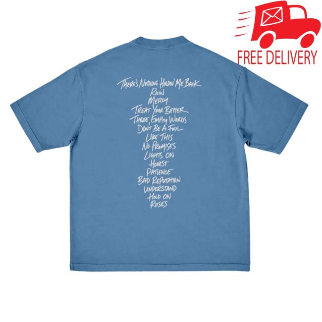 Shawn Mendes Store Merch Illuminate Tracklist T-Shirt 4 Shawn Mendes Store Merch Illuminate Tracklist T-Shirt