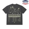 Shinedown Store Merch Photo Tour Charcoal Tshirt