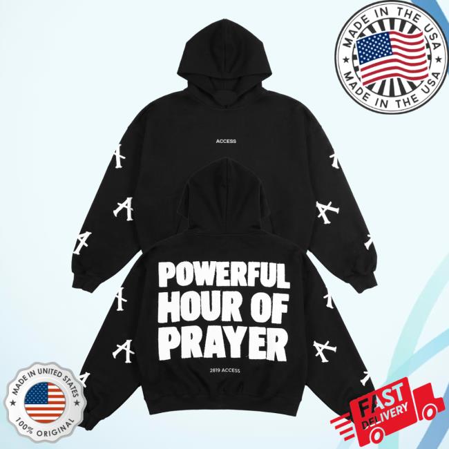 Shop 2819 Store Merch Powerful Hour Of Prayer Hoodie Black 5 Shop 2819 Store Merch Powerful Hour Of Prayer Hoodie Black