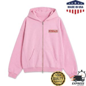 Sidemen Clothing Store Merch Sundaes Zip Hoodie Pink