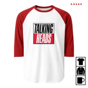 Talking Heads Official Store Merch True Stories Baseball Raglan T-Shirt