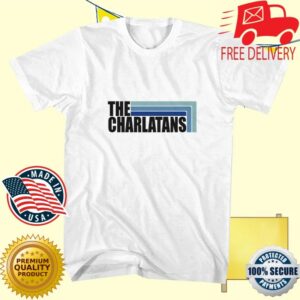 The Charlatans Merch Store The Charlatans Stripes White Tee