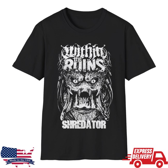 Within The Ruins Merch Store Shredator Black Tee 2 Within The Ruins Merch Store Shredator Black Tee
