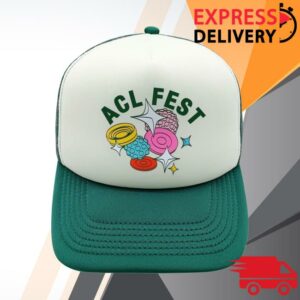 Acl Festival Store Merch Poster Mesh Trucker Hat