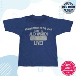 Alex Warren Store Merch Finding Family Blue Shirt