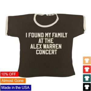 Alex Warren Store Merch Found My Family Brown Ringer