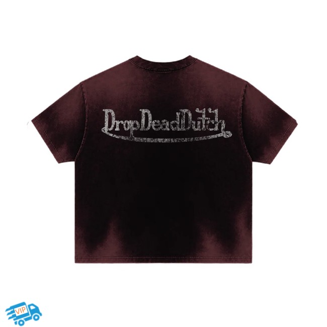 Complex Store Merch Vdh X Destroy Lonely Drop Dead Dutch Tshirt Maroon Tie Dye 4 Complex Store Merch Vdh X Destroy Lonely Drop Dead Dutch Tshirt Maroon Tie Dye
