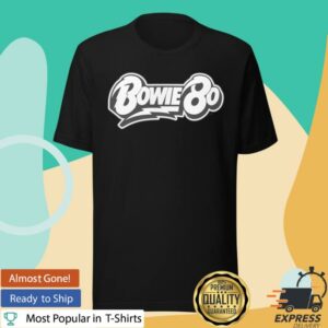 David Bowie Store Merch Bowie 80 Black & White Logo T-Shirt