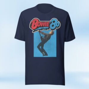 David Bowie Store Merch Bowie 80 Greg Gorman Portrait T-Shirt
