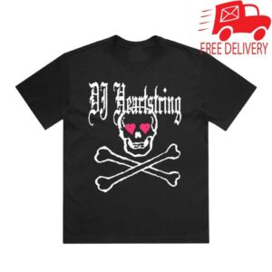 Dj Heartstring Store Merch Skull Black Tee