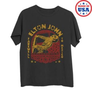Elton John Store Merch Papel Picado Tour T-Shirt