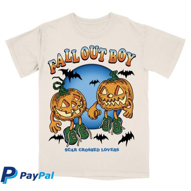 Fall Out Boy Store Merch Scar Crossed Pumpkins T-Shirt 3 Fall Out Boy Store Merch Scar Crossed Pumpkins T-Shirt