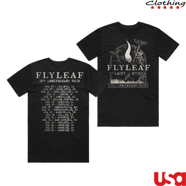 Flyleaf Merch Shop Flyleaf 20Th Anniversary Tour Tee 3 Flyleaf Merch Shop Flyleaf 20Th Anniversary Tour Tee
