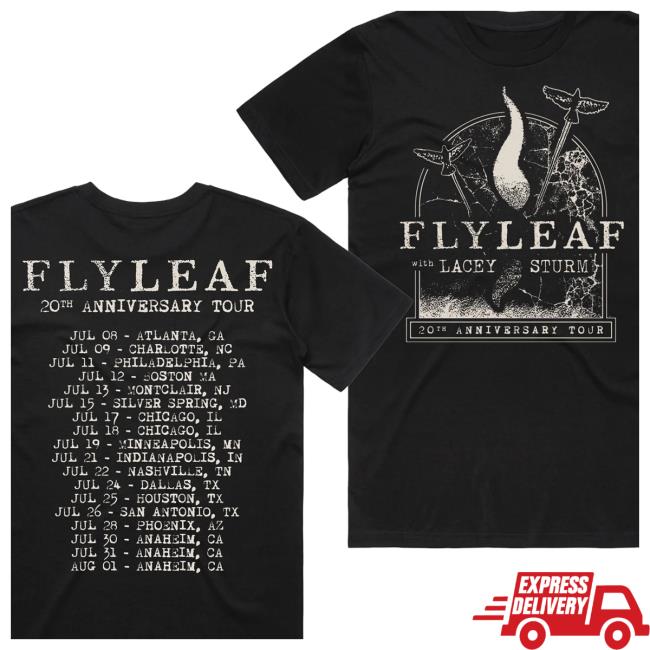 Flyleaf Merch Shop Flyleaf 20Th Anniversary Tour Tee 5 Flyleaf Merch Shop Flyleaf 20Th Anniversary Tour Tee