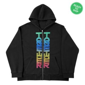 Harry Styles Merch Store Together, Together Black Zip Hoodie