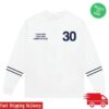 Harry Styles Merch Store White 30 Nights Ls Tee
