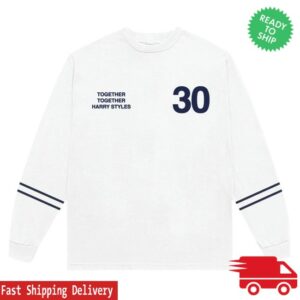 Harry Styles Merch Store White 30 Nights Ls Tee