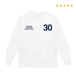 Harry Styles Store Merch White 30 Nights Ls Tee