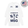 Harry Styles Store Merch White 30 Nights Ls Tee