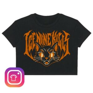 Ink Merch Store Nine Lives Crop Top