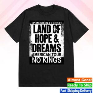 Jack Smith Wearing 2026 Land Of Hope & Dreams American Tour No Kings Tee Black