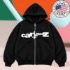 Ken Carson Merch Store Cartunez Black Zip-Up White Logo