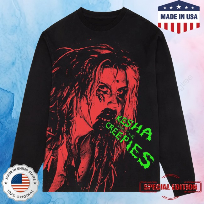 Kesha Merch Store Kesha Creepies Limited Edition Long Sleeve Tee 2 Kesha Merch Store Kesha Creepies Limited Edition Long Sleeve Tee