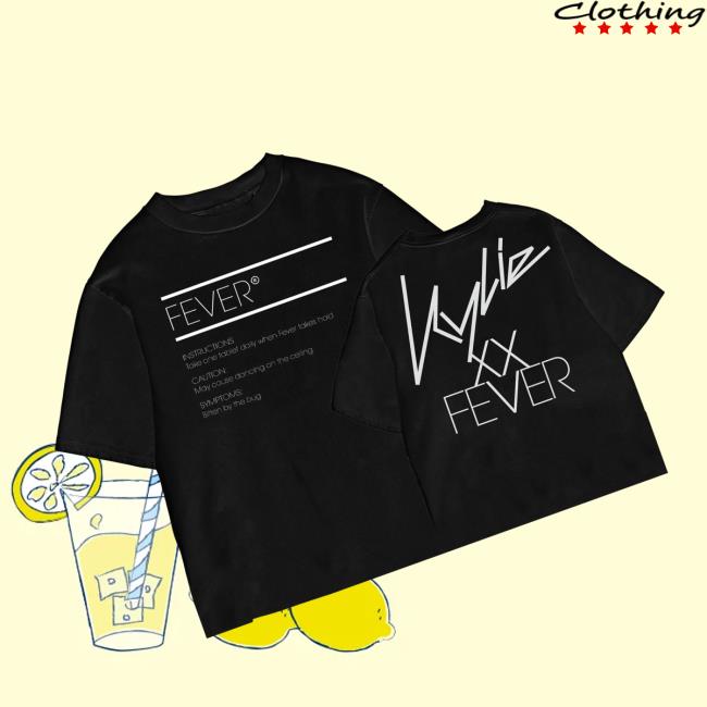 Kylie Minogue Store Merch Fever Lightweight Boxy Tee 2 Kylie Minogue Store Merch Fever Lightweight Boxy Tee