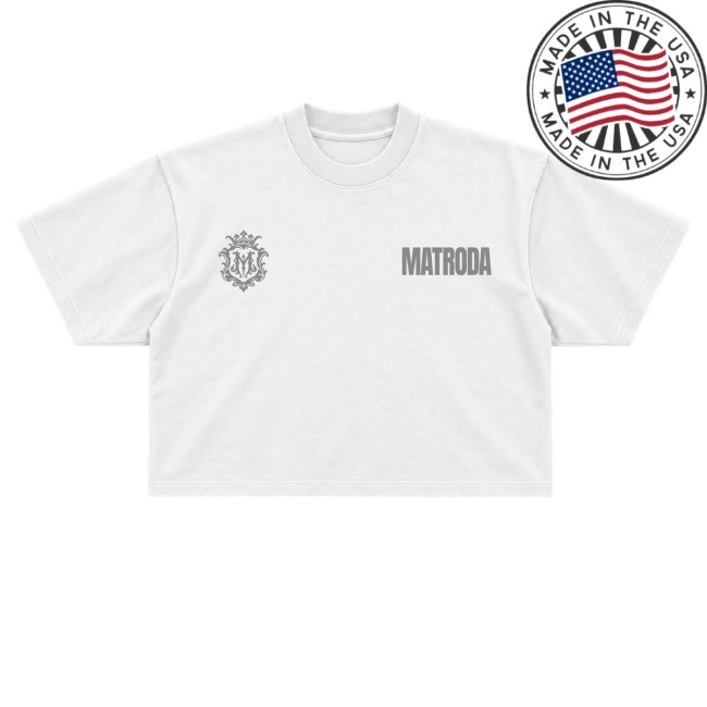 Matroda Merch Store Monogram Women's Crop Tee 3 Matroda Merch Store Monogram Women's Crop Tee