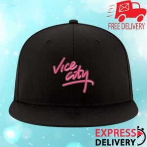 Miami Heat Store Merch Court Culture X New Era Vice City Logo Snapback