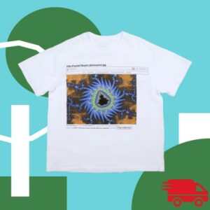 Online Ceramics Store Merch The Fractal Heart2 White Tee