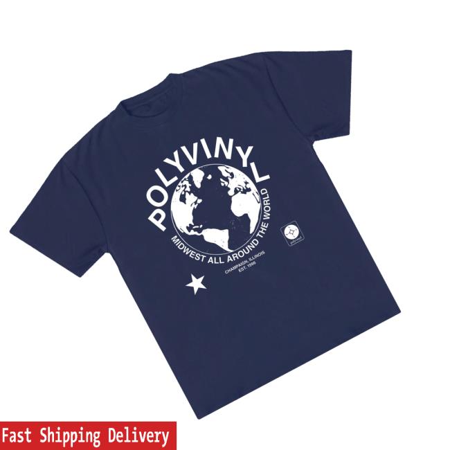 Polyvinyl Records Store Merch Midwest Worldwide T-Shirt 4 Polyvinyl Records Store Merch Midwest Worldwide T-Shirt